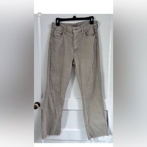 MOTHER THE INSIDER ANKLE FRAY Chalk It Up Jeans